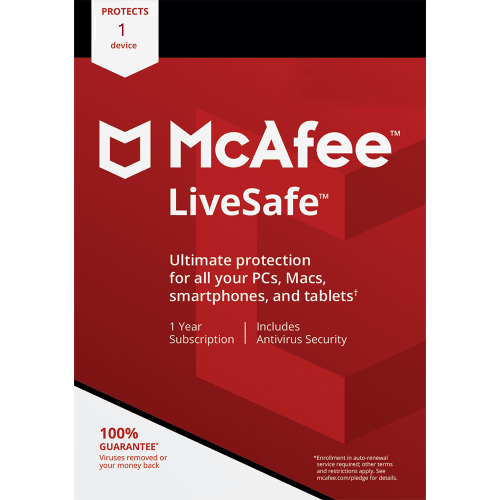 McAfee LiveSafe - 1 Device / 1-Year - Image 2